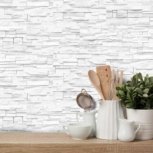 ERYI-Autocollant Effet Carrelage Mural Pour Décoration Intérieure, Dosseret Auto-Adhésif, Carreaux Autocollants Pour Salon, Cuisine, Salle De Bain (Ub026, 27Pcs) - Neuf