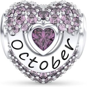 Eryi-Charm Pierre De Naissance En Argent 925 Pour Colliers Et Bracelets Pandora Bijoux Pour Anniversaire Noël Fête Des Mères Cadeaux Pour Femmes - Neuf