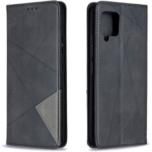 Mdy-Coque Pour Samsung Galaxy A42 5g, Housse Portefeuille En Cuir Etui De Protection Avec Slim Tpu Silicone Bumper Antichoc Magnétique Flip Case, Porte Cartes Avec Fonction Support Cover (Noir) - Neuf