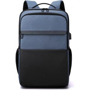 LETNERNY-Sac À Dos Professionnel Élégant Pour Ordinateur Portable 15,6 Pouces | Étanche | Port Chargeur Usb | Sac À Dos Travail, École Et Voyage | Ryanair Easyjet, Bleu - Neuf