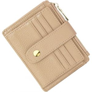 RFCBC-Homme Femme Porte Carte de Credit Cuir RFID Blocage Portefeuille Cuir Petit, Porte Carte Slim avec Poche à Monnaie, Petit Porte Monnaie Cuir avec 9 Emplacements de Carte - Neuf