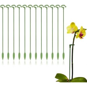 ASFASFq-Tuteurs pour Plantes,10 Pièces tuteur Plante Interieur,tuteur Orchidee, 27cm Piquets de Plantes, Fixation de Croissance des Plantes, Protègent Les Plantes de l'Inclinaison - Neuf
