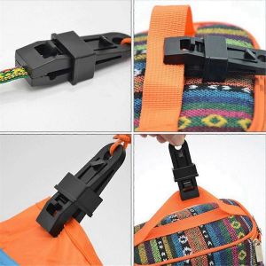 20pcs Push-Pull Tente Clips De Fixation Clips De Tente Crochet De Tente De Camping En Plein Air Sangle Coupe-Vent Barb Cli - Neuf