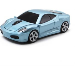 Souris optique sans fil 2,4 GHz pour ordinateur portable ou ordinateur portable Motif voiture de sport - Neuf