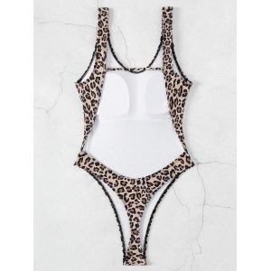 Maillot De Bain Une Pièce Dos Nu Léopard Pour Femme, Modèle S - Xl, Modèle 2025, Monokini, Coupe Échancrée, Vêtements De Plage - Neuf