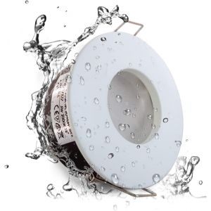 KAL-Plafonniers Encastrés À Led Étanches Ip65 Pour Salle De Bain Et Cuisine (Ampoule Non Incluse) En Aluminium Moulé Sous Pression Lot De 1 - Neuf