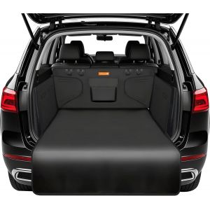 Car Boot Cover - Dog Seat Back Cover - Durable Travel Mats/Water Resistant/Anti-Slip - Universal For Truck/Car/Suv (Black) - Neuf