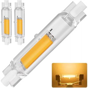 Yemaesre-Ampoule R7s Led 78mm Dimmable,Led Cob Ampoules Blanc Chaud 3000k,2000lm Pas De Scintillement,78mm 20w Ampoule Équivalent Ampoule Halogène J78 200w,Éclairage À Faisceau 360 °,Ac 220-240v,Lot - Neuf