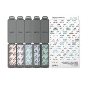 Set de papier de verre autocollant pour maquettes - 5 niveaux de grains,75x25mm,réutilisable | DSPIAE DSP-S01 - Neuf