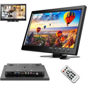 ChenQuanSarl-Mini Moniteur Lcd 10,1 Pouces, Moniteur Portable Pour Ordinateur/Surveillance/Caméra Arrière, Avec Entrée Hdmi/Vga/Avi/Bnc/Usb, Moniteur Hdmi Pour Le Jeu, Dc 9-30V - Neuf