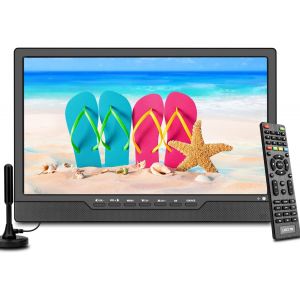 Soyar Tv Num&eacute;rique Portable Dvb-T2,Lcd 14,0 Pouces,Batterie Rechargeable,Mini Tv Freeview,Prise Usb,T&eacute;l&eacute;commande,Entr&eacute;e Av,Hdmi-In. - Neuf