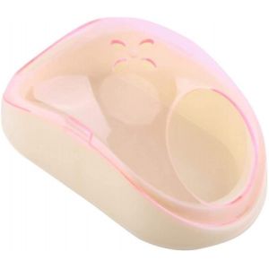 R&eacute;cipient De Bain En Plastique Pour Animaux De Compagnie Pour Hamster Maison De Bain Pour Hamster Kit De Liti&egrave;re Pour Animaux De Compagnie De Bain De Sable De Toilette Pour Hamster (Rose) - Neuf