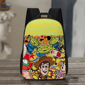 Sac à dos Toy Story Buzz l'Éclair à motif floral - Polyester résistant, grande capacité, couleurs vives, idéal pour l'école, le travail, les voyages et les sports de plein air, accessoi - Neuf
