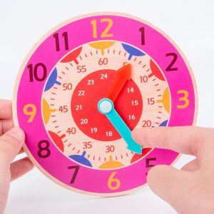 Horloge éducative pour l'apprentissage précoce direct de Morgan, aiguilles mobiles, visage souriant magnétique. - Facile à utiliser et à apprendre pour les jeunes enfants, durable et portable. - Neuf