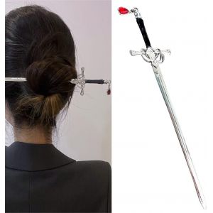 Vintage Ruby En Épingle À Cheveux, Pendentif, Chinois En Épingle À Cheveux, Des Baguettes, Chignon, Les Cheveux De La Fourche, Épingles À Cheveux, Épingles À Cheveux, Bun B - Neuf