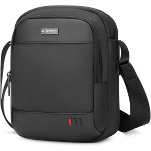 Nzqaf-Sacs Bandoulie¿Re Homme,Sacs Portés Épaule Pour Homme,Pouch Homme Cross Body Bag Pour Le Sport, Les Voyages, Le Travail (Noir, 24x20x9cm) - Neuf