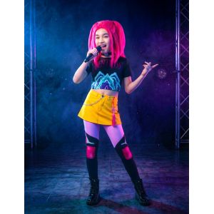 D&eacute;guisement Mira Kpop Demon Hunter Fille - Taille: 9 &Agrave; 10 Ans (134 &Agrave; 140 Cm) - Neuf