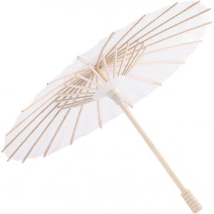 Parapluies En Papier De Mariage, Peinture De Parapluie De Parasol Blanc, Bricolage D&eacute;coratif Chinois Japonais En Papier Huil&eacute;, Parasol Vintage Pour D&eacute;coration De F&ecirc;te De - Neuf