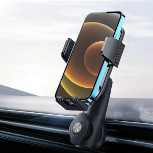 JGD-Support de t&eacute;l&eacute;phone portable pour voiture A&eacute;ration, D&eacute;blocage par bouton-poussoir & Rotation &agrave; 360&deg;, Support universel de t&eacute;l&eacute;phone portable pour voiture pour iPhone 15 Pro Max Plus 14 13 12 etc - Neuf