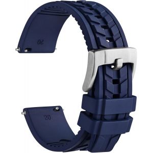 Eryi-Bracelets De Montre En Fkm Caoutchouc (Pas De Silicone), Bracelet De Rechange Pour Homme Et Femme, Largeur Des Cornes Compatibles 20mm 22mm - Neuf