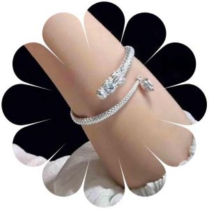 Eryi-Bracelet Dragon Vintage Bracelet Manchette Dragon Punk Bracelet Manchette Dragon Tourbillonnant Bracelet Manchette Animaux Anciens Bracelet Manchette Pour Femme - Neuf