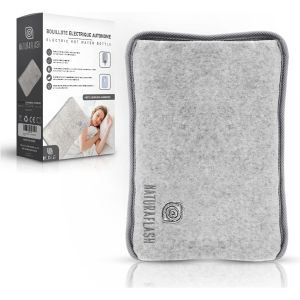 Bouillotte &Eacute;lectrique Chauffante Rechargeable, Chauffe-Mains et Pieds Portable avec S&eacute;curit&eacute; Anti-Surchauffe, Housse Douce, Id&eacute;al pour l'Hiver et les Moments de D&eacute;tente - Neuf