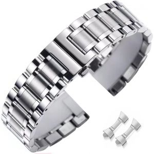 KAL-Bracelet De Montre En Acier Inoxydable M&eacute;tal Bracelet De Montre 16 18 19 20 21 22 24 Bracelet De Montre 20Mm Intelligent Remplacement Du Bracelet Pour Homme Femme Pour Omega, Tissot, - Neuf