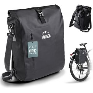 Subzonal-Sacoche De V&eacute;lo Pour Porte-Bagages I 25 L - 100% Imperm&eacute;able - Poign&eacute;e Et Bandouli&egrave;re - Sacoches Arri&egrave;re De V&eacute;lo, Sacoches De V&eacute;lo Pour Porte-Bagages, Sacoche Pour Porte-Bagages - Neuf