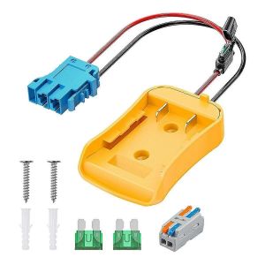 Adaptateur de roue d'alimentation pour batterie au lithium 20 V,adaptateur de batterie Peg-Perego avec connecteur de faisceau de câbles - Neuf