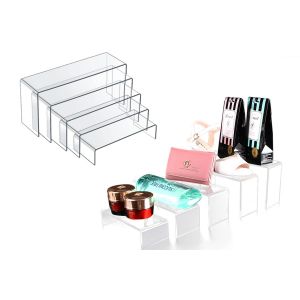 Ensemble de 5 pr&eacute;sentoirs &agrave; bijoux en acrylique transparent en forme de U - Neuf