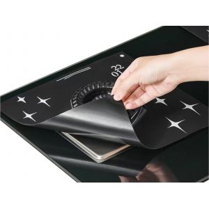 Lot de 2 protections antiadh&eacute;sives pour plaques de cuisson &agrave; gaz 28 x 28 cm - Neuf