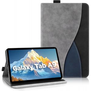 NAERYUT-Étui Coque Compatible Avec Samsung Galaxy Tab A9 Sm-X110/Sm-X115 2023 8.7 Pouces,Housse De Protection Avec Fonction Support Coque Tablette Samsung Tab A9 (Gray) - Neuf