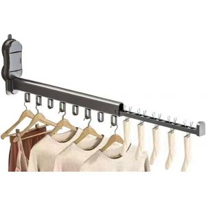 MEVRONISSHOP-Etendoir Linge S&eacute;choir &agrave; Linge Mural avec Ventouse, &Eacute;tendoir &agrave; Linge 90 &deg; Pliable en Alliage d'aluminium pour Int&eacute;rieur et Ext&eacute;rieur. - Neuf