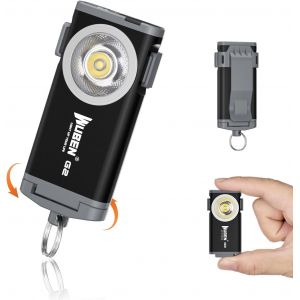 Sjzg-G2 Mini Lampes De Poche, Torche Porte-Cl&eacute;s 500 Lumens Rechargeable, 5 Modes - Edc Lampes De Poche Led Avec Pince, Pour Voyage, Marche, Recherche, Randonn&eacute;e - Neuf