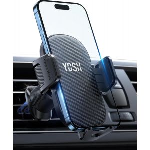 2024 Upgraded Version Car Phone Holder With Double Lock Metal Hook Quick Release For Iphone 16 15 14 13 12 11 Pro Max Plus Samsung Pixel - Neuf