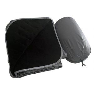 Couverture De Camping Imperm&eacute;able 200 X 140 Cm Avec Sac De Rangement - Polyester Gris - Neuf