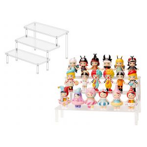 Pr&eacute;sentoir &Agrave; 3 Niveaux En Acrylique Pour Figurines, Jouets Et Cosm&eacute;tiques - Neuf