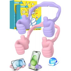 Idee Cadeau Femme Ado Fille-Support Téléphone Bureau Cadeau Noel Femme Cadeau Drole Moins De 10 Euros Support Reglable Pouce Leve,Idee Cadeau Ado Adolescente Fille Garçon Cadeaux Femme - Neuf