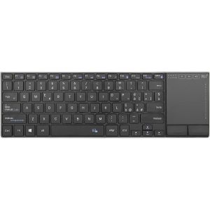 ChenQuanSarl-Mini I22S Wireless + Bluetooth Clavier Compact Et Mince Avec Grande Souris Touc ad, Compatible Avec Smart Tv, Tv Box, Tablette, Smartphone, Console, Pc, Fire Tv, Raspberry - Neuf