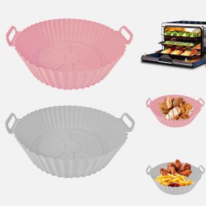 2 Pièces Moule SilicAir Fryer, Panier Friteuse SilicAir Fryer, Accessoire Panier de Friteuse à Air, SilicPot pour Airfryer, Micro-ondes, Four - Neuf