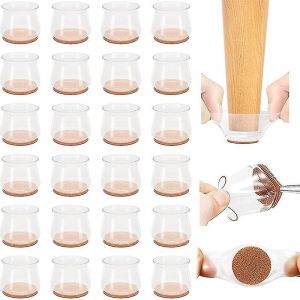 Protections Pour Pieds De Chaise, Protections De Sol Pour Pieds De Chaise, 24 Pi&egrave;ces En Silicone, Hw - Neuf