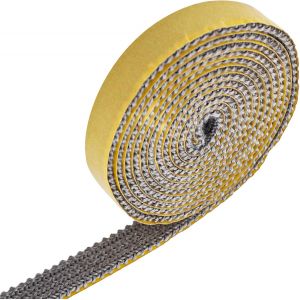 Kalanka-Joint Cheminée,Bande D'étanchéité Pour Poêle,Joint Poele A Bois,Joint Insert Cheminée,Joint Plat Vitre Poele A Bois,Résistant À La Chaleur,Autocollant,Pour Cheminées,Tuyaux De Poêle(3mm X 10m - Neuf