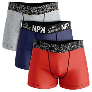 Boxer No Publik Featuring Simpsons Homme Confort Et Fantaisie En Coton -Assortiment Modèles Photos Selon Arrivages- Pack De 3 Boxers 1531 En Coton - Neuf