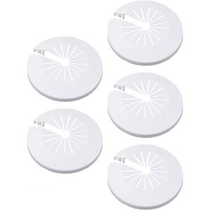 Kalanka-5 Pi&egrave;ces Cache-Tuyaux D&eacute;coratifs 20 &Agrave; 40 Mm - Anneau De Radiateur Et Manchon De Tuyau, Pour Tuyaux De Plomberie, Cache-Tuyau D'eau, Cache-Tuyau D'eau (Blanc) - Neuf