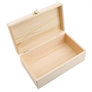 Coffre De Rangement En Bois 25*15*9cm À Décorer Pour Le Rangement Ordonné De Vos Petits Accessoires - Neuf