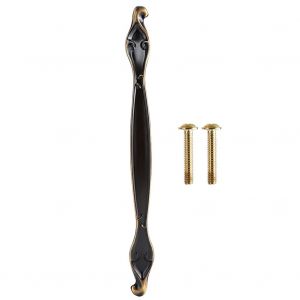 Poignee de porte vintage en cuivre fin, bouton en arc pour armoire, tiroir, placard - Neuf