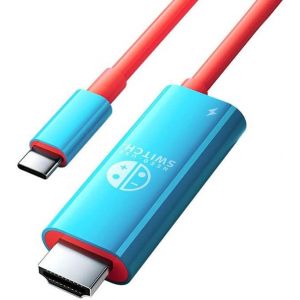 Civv-Switch Dock Pour Nintendo Switch Oled,Adaptateur 2 En 1 Switch Tv Avec Câble Hdmi 4k,Type C 100w Charging,Portable Switch Dock Station Travel,Pour Samsung Dex S23,Macbook - Neuf