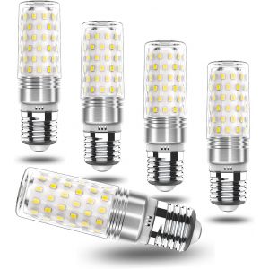 Sept-E27 Led Blanc Froid 7w Ma&iuml;s 6000k, Vis Edison E27 Ampoule Led &Agrave; &Eacute;conomie D'&eacute;nergie Remplace 70w Lampe &Agrave; Incandescence, Ac 175v-265v, 760lm, Ampoule Non Dimmable, Lot De 5 - Neuf