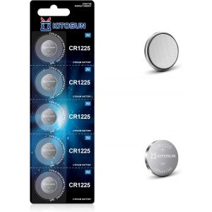 Cr1225 Pile Lithium Bouton Batterie 3v - 3 Volt Cr 1225 Piles Pour Vicks Thermom&egrave;tre Num&eacute;rique &Eacute;quipement M&eacute;dical T&eacute;l&eacute;commande De Cl&eacute; De Voiture Montre Calculatrice (5 Pi&egrave;ces) - Neuf