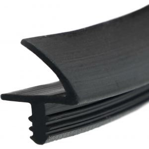 Joint de porte d'intérieur-10 m/25 m-En caoutchouc-Pour cadre de porte-Largeur de rainure : 3 mm-Pliage : 12 mm-Noir-10 m - Neuf